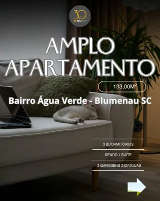 Apartamento 3 dormitórios em Blumenau no bairro Água Verde